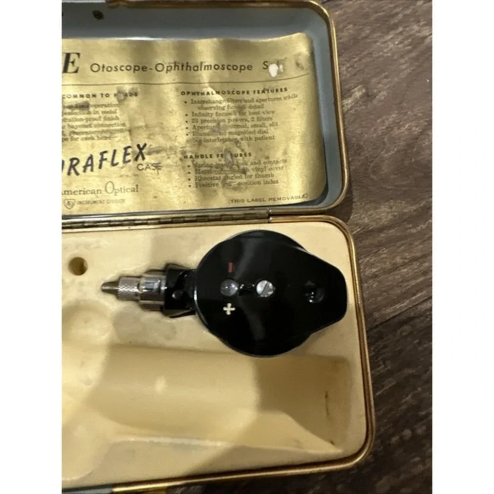ful-vue otoscope deluxe duraflex‎ case american optical. Vintage. Old.